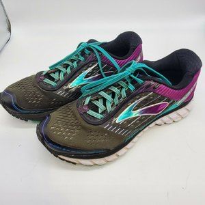 Brooks Ghost 9 Black Purple Womens US Size 9 EUR 40.5 1202251D092 Running Shoes